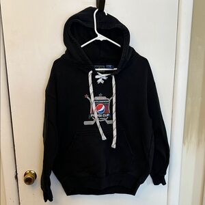 Vos Sports Pepsi Cup 2009 Black Hockey Hoodie with Lace-Up Neck XS